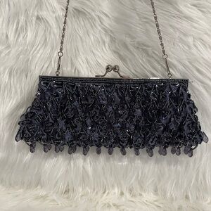 AD ORIGINALS Beaded Mini Cross Body Bag Convert to Clutch Evening Event Occasion